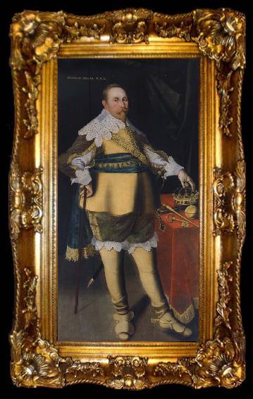 framed  Jacob Heinrich Elbfas Gustav II Adolf, ta009-2